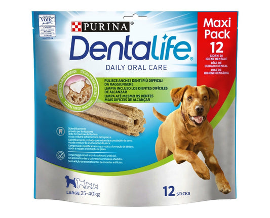 Purina Dentalife Snack Daily Oral Care Per Cani 25 - 40kg Taglia Large 12 Stick