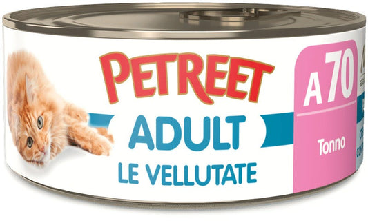 Petreet Vellutate Tonno Cibo Umido Gatto Adulto Barattolo 70g