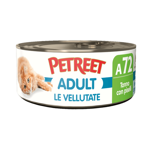 Petreet Adult Le Vellutate Tonno Con Piselli Per Gatti Lattina 70g