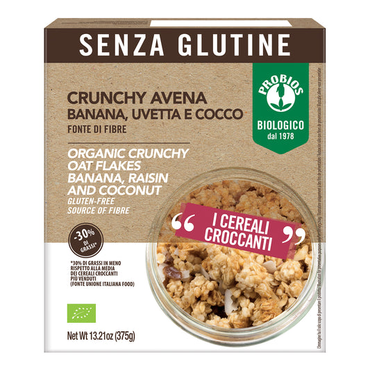 EASY TO GO Crunchy Avena Banana Uvetta Cocco 375g