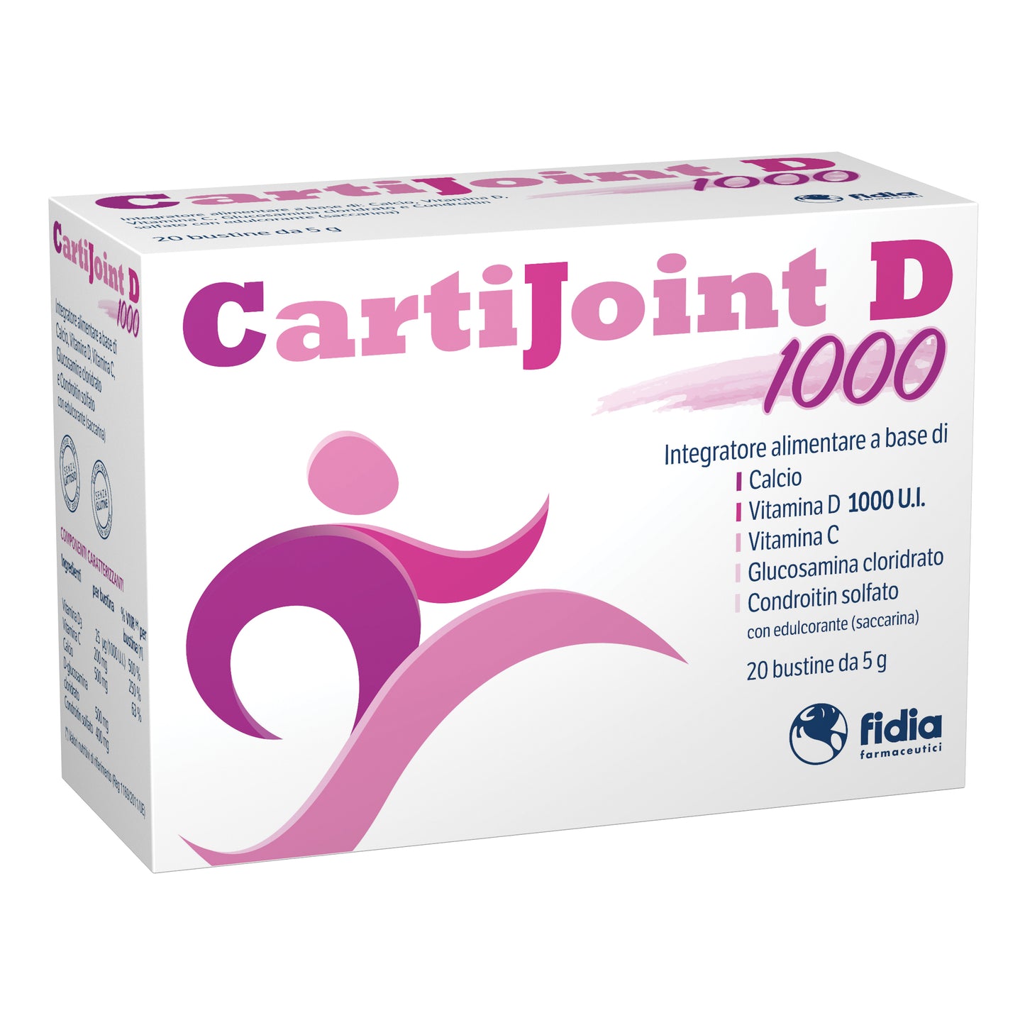 CARTI JOINT D 1000 INTEGRATORE ALIMENTARE 20 BUSTINE 5 GRAMMI