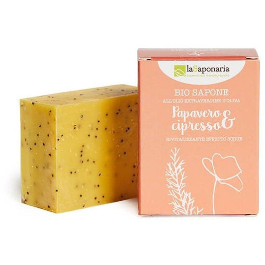 La Saponaria Bio Sapone Papavero/Cipresso 100g