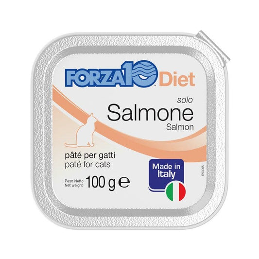 Forza10 Solo Diet Salmone Paté Per Gatti Adulti Vaschetta 100g