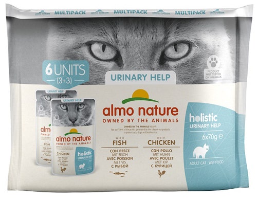 Almo Nature Urinary Help Con Pesce E Pollo Per Gatti Adulti 6x70g