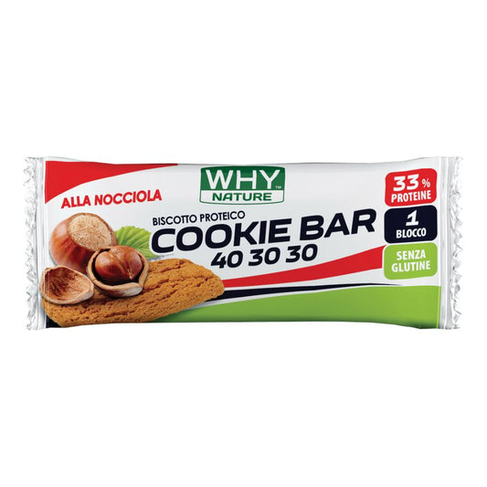 Why Nature Cookie 40 30 30 Biscotto Proteico Nocciola 1 Pezzo