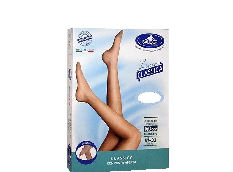 SAUBER COLLANT PUNTA APERTA 140 DENARI MICRORETE NERO TAGLIA 5