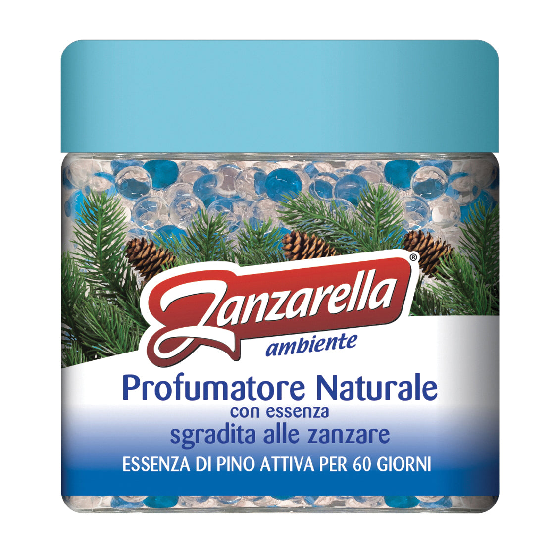 ZANZARELLA PERLE ANTIZANZARE PROFUMO NATURALE CON ESSENZA DI PINO 170 GRAMMI