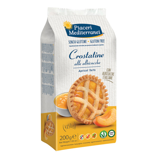 PIACERI MEDITERRANEI Crostatine alle Albicocche 4x50g