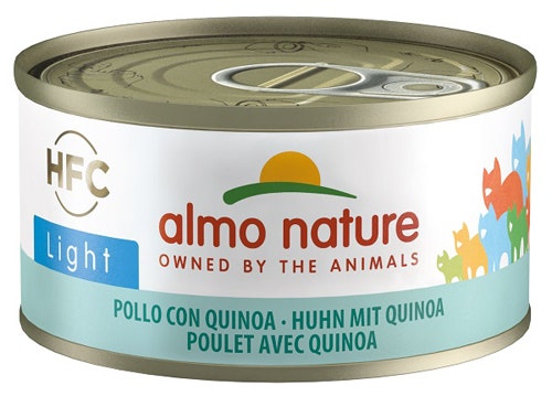 Almo Nature HTC Light Cibo Umido Pollo Con Quinoa Per Gatti Lattina 70g