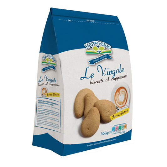 HAPPY FARM Biscotti Virgole Cappuccino 300g