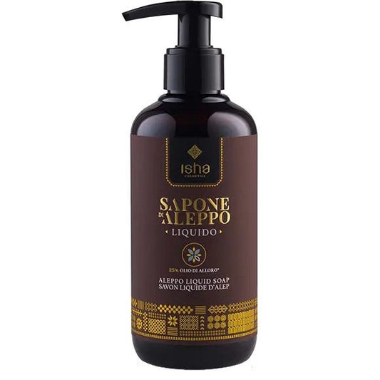Isha Cosmetics Sapone Di Aleppo Liquido 25% Olio Di Alloro 250ml