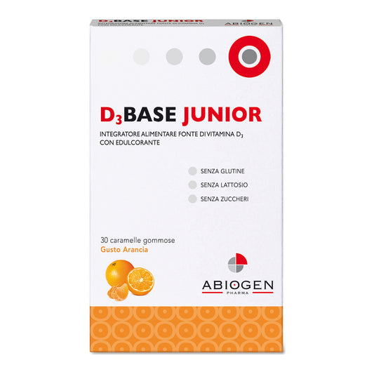 D3BASE JUNIOR 30 CARAMELLE GUSTO ARANCIA
