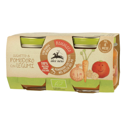 Baby Food Bio Sugo Pomodoro Legumi 6M+ 2x80g