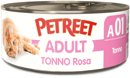 Petreet Tonno Rosa Gatto Adulto Barattolo140g