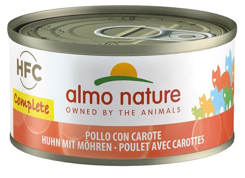 Almo Nature HFC Complete Cibo Umido Pollo E Carote Per Gatti Adulti Lattina 70g