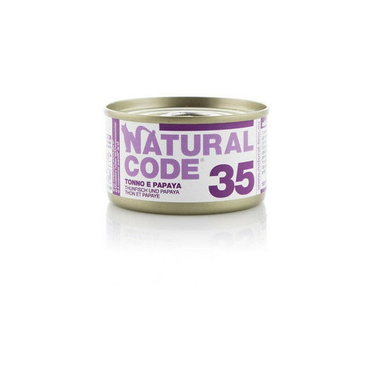 Natural Code 35 Tonno e Papaya Gatti Adulti Lattina 85g