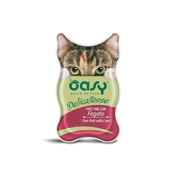 Oasy Wet Cat Delicatessse Patè Con Fegato Per Gatti 85g