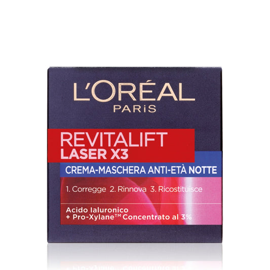 L'OrÉal Paris Revitalift Laser X3 Crema Viso Notte Antirughe 50ml