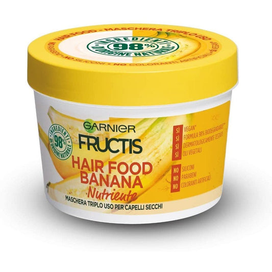 Garnier Fructis Hair Food Maschera Disciplinante Formula Vegana Banana 390 ml