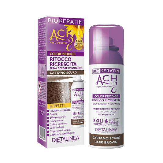 Biokeratin Ach8 Ritocco Ricrescita Spray Castano Scuro 75ml
