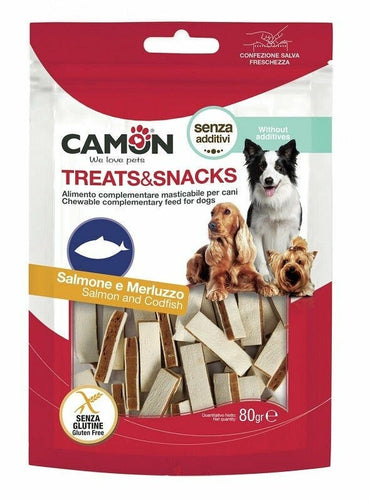 Camon Sandwich con Salmone e Merluzzo Per Cani 80g