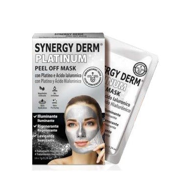 SYNERGY DERM PLATINUM PEEL OFF MASK 4 PEZZI