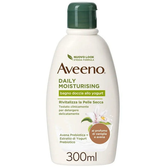 Aveeno Daily Moisturising Bagno Doccia Yogurt Vaniglia E Avena 300ml
