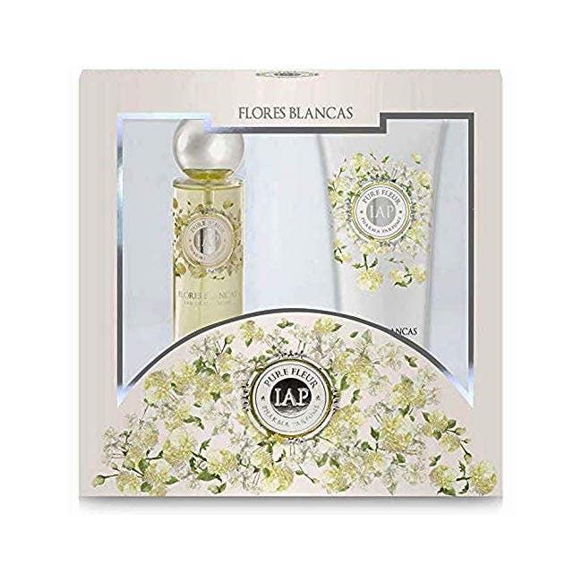 Iap Pharma Cofanetto Pure Fleur Flores Blanca Eau De Cologne 150ml + Body Milk 230ml
