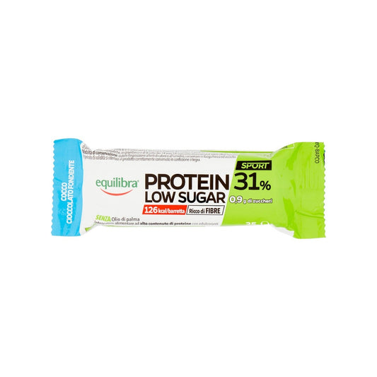 Equilibra Protein 31% Barretta Low Sugar Cocco E Cioccolato Fondente 35g
