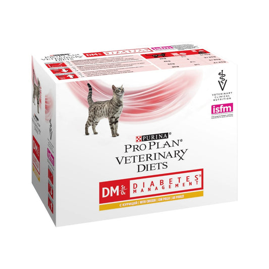 Purina Pro Plan Veterinary Diets Multipack Umido Gatto DM Diabetes Management St/Ox Pollo 10 Bustine