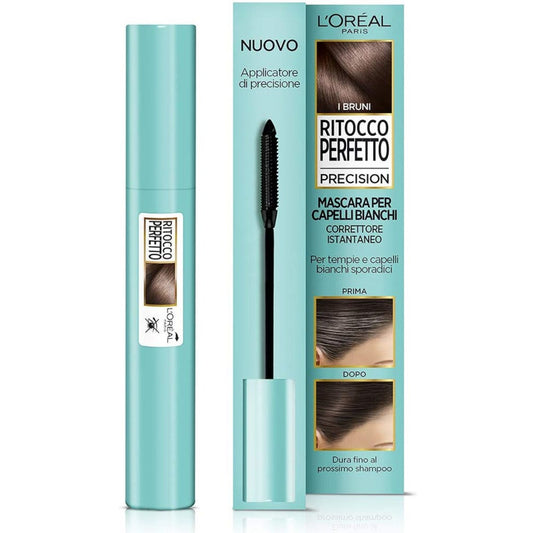 L'OrÉal Paris Mascara Istantaneo Ritocco Perfetto Precision Non Macchia 2 Bruno 8ml