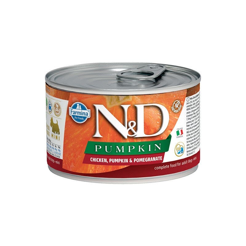 Farmina Natural & Delicious Pumpkin Mini Con Pollo Zucca E Melograno Per Cani Adulti 140g