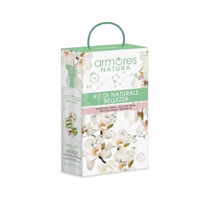 Armores Natura Kit di Naturale Bellezza CremaLatte Corpo 300ml + Doccia Schiuma 300ml