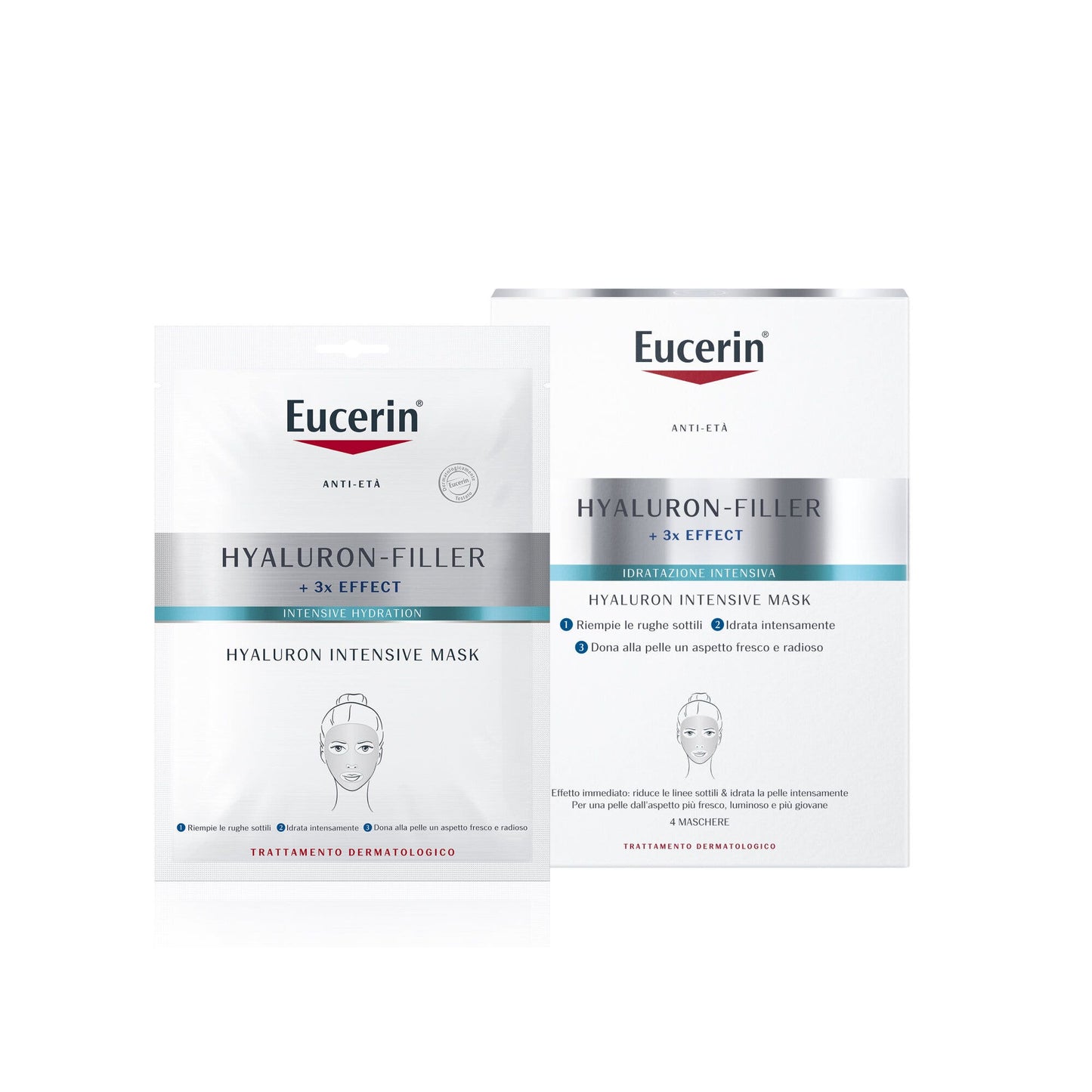 Eucerin Hyaluron-Filler Intensive Mask Maschera Intensiva Monodose trattamento