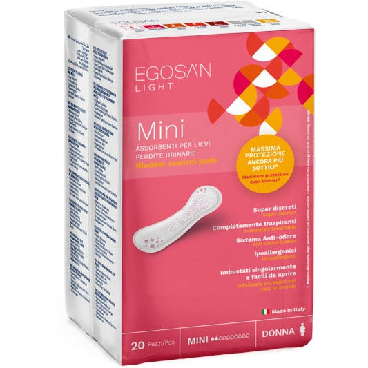 Egosan Light Lady Assorbenti Incontinenza Mini 20 Pezzi