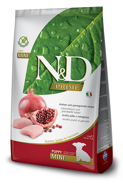 Farmina N&D Prime Pollo E Melograno Cani Cuccioli Taglia Mini Sacco 2,5kg