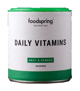 Foodspring Daily Vitamins Integratore 100 Capsule