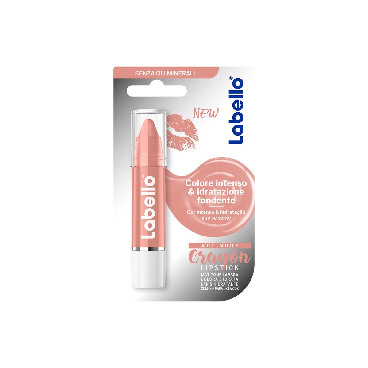 Labello Crayon Lipstick Nude Matitone Labbra Idratante 1 Pezzo