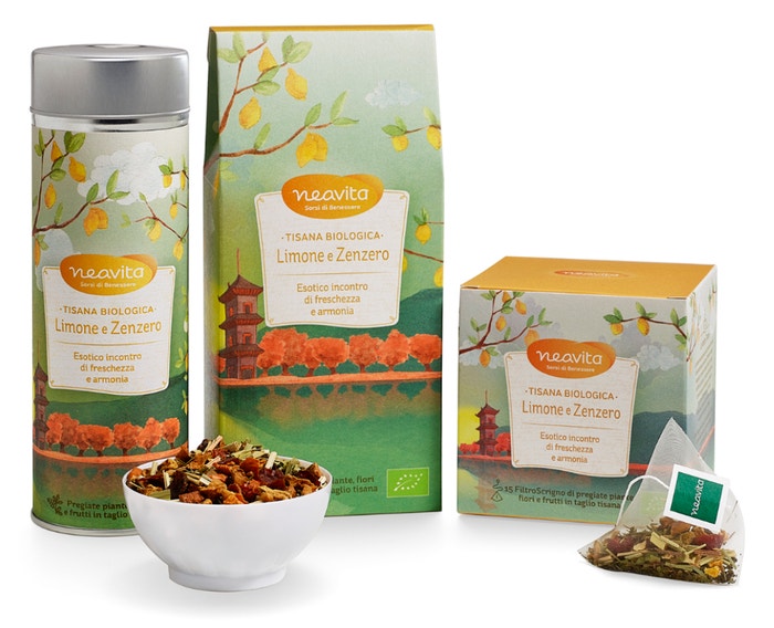 Neavita Ricarica Tisana Biologica Limone E Zenzero 80g