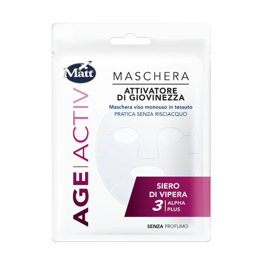 Matt Age Activ Maschera Viso Attivatore Giovinezza Siero Di Vipera 17ml