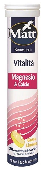 Matt Vitalita' Magnesio E Calcio 20 Compresse Effervescenti