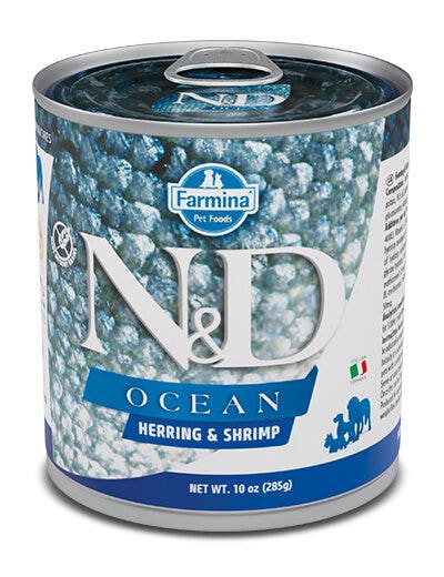 Farmina Natural & Delicious Ocean Con Aringa E Gamberetti Per Cani Adulti 285g