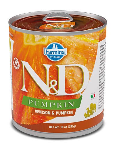 Farmina Natural & Delicious Pumpkin Con Cervo E Zucca Per Cani Adulti 285g