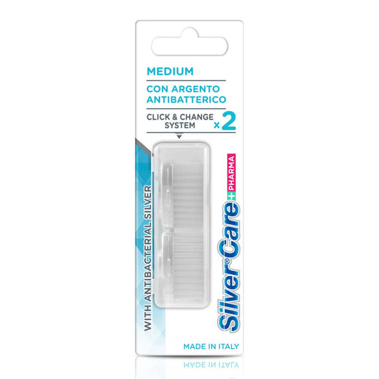 Silvercare Ricarica Spazzolino Media 2 Pezzi
