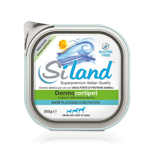 Siland Dermocortipet Umido Platessa/Patata Per Cani 300g