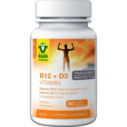 Raab Vitalfood Vitamina B12+D3 60 Compresse