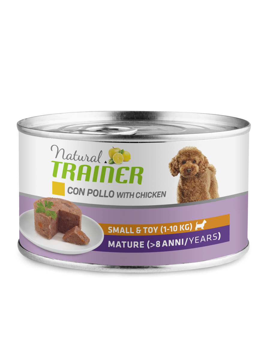 Natural Trainer Maintenance Mature Con Pollo Cani Adulti Taglia Mini Lattina 150g