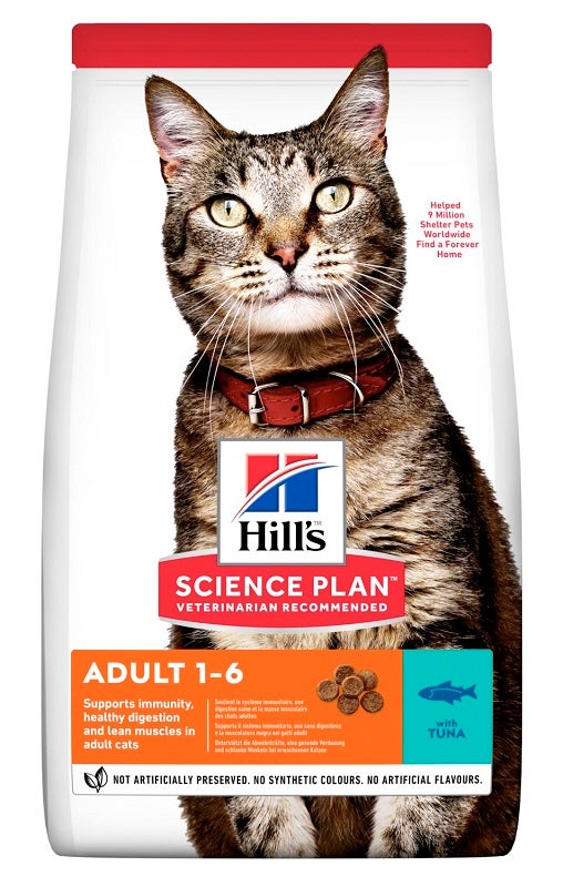Hill's Science Plan Adult 1 - 6 Anni Crocchette Al Tonno Per Gatti Sacco 1,5kg