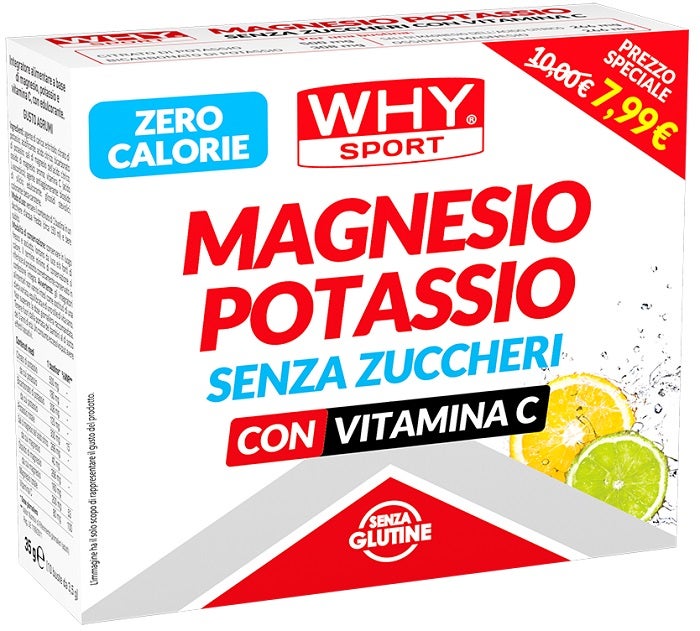 Why Sport Magnesio Potassio Senza Zuccheri 10 Bustine Gusto Agrumi