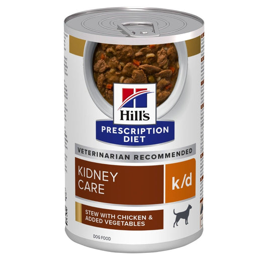 Hill's Prescription Diet K/D Kidney Care Spezzatino Pollo E Verdure Cani Lattina 354g